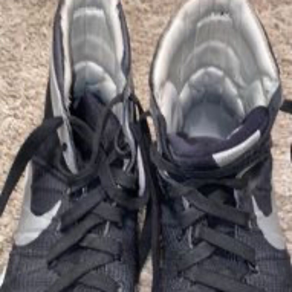 Nike Hyperdunk 2015 TB BLACK metallic Silver Size 7